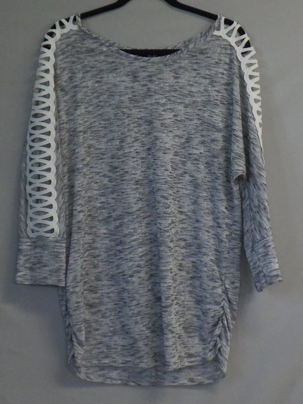 AGB Grey Marled Knit Top   A587